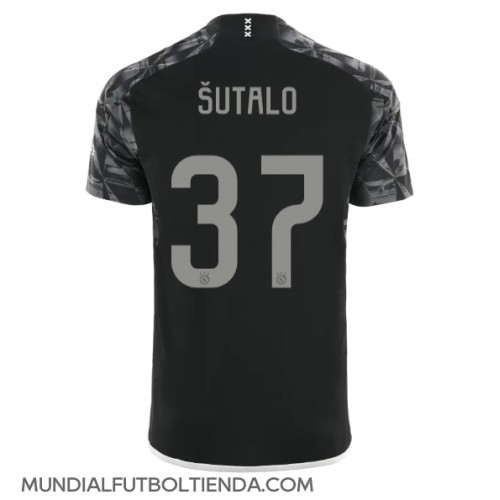 Camiseta Ajax Josip Sutalo #37 Tercera Equipación Replica 2023-24 mangas cortas